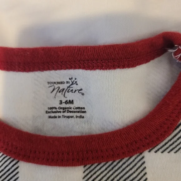 Charming Black and White Plaid Kids Dress with Red Bow - Picture 2 of 2